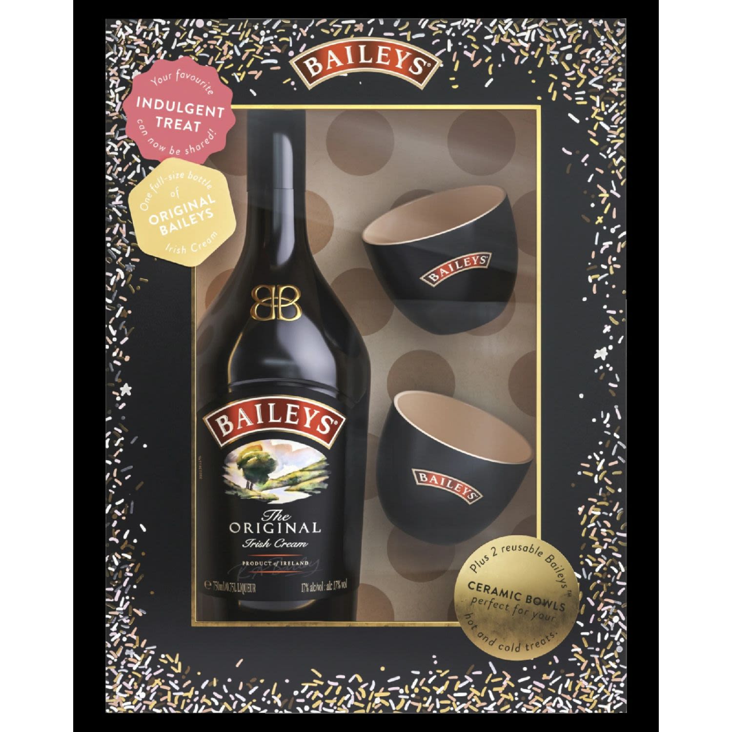 Baileys Original Irish Cream Liqueur Gift Pack 700mL Bottle