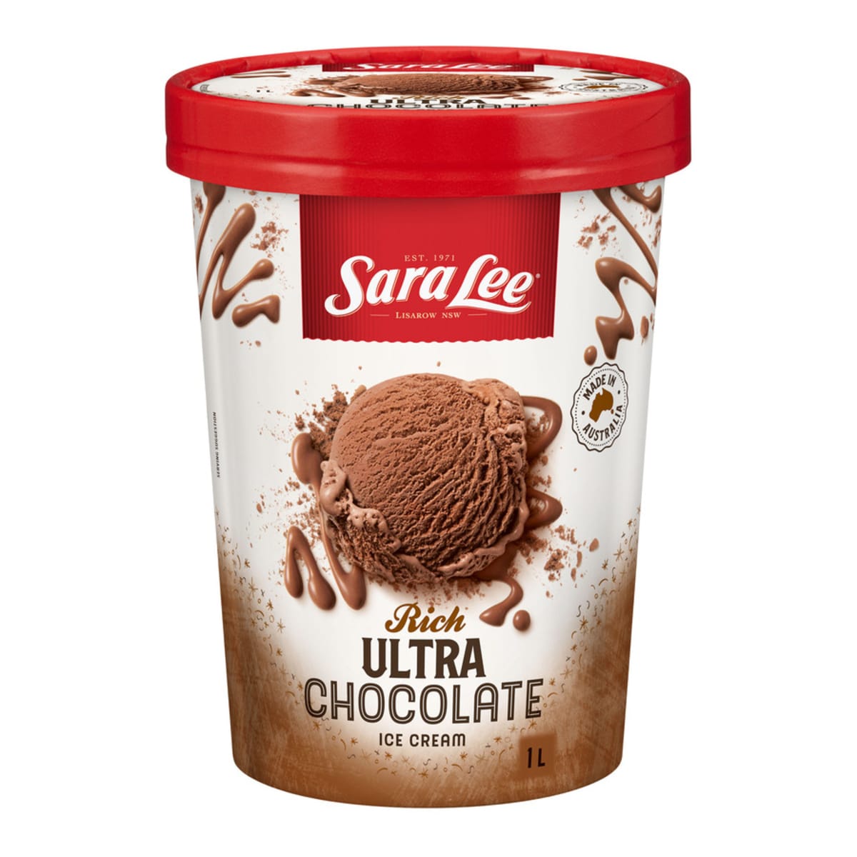 Sara Lee Ice Cream Ultra Chocolate 1L x 6 | CampbellsPlus