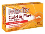 COLD & FLU PE PAIN TABLETS SHAPED 20S