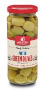 PITTED GREEN OLIVES 350GM