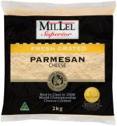 GRATED PARMESAN CHEESE 2KG