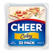 COLBY CHEESE SLICES 500GM