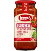 BOLOGNESE WITH BACON FLAVOUR CHUNKY TOMATO & HERBS PASTA SAUCE 500GM