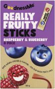 FRUIT STICKS RASPBERRY & BLUEBERRY 120GM