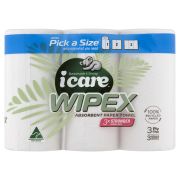 WIPEX PICK A SIZE PAPER TOWEL 3PK