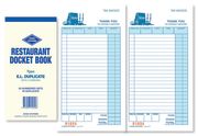 LARGE DUPLICATE RESTAURANT DOCKET BOOK 1EA