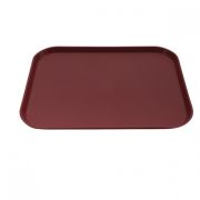 BURGUNDY CATER-RAX FAST FOOD TRAY 1EA