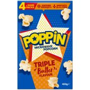 TRIPLE BUTTER MICROWAVE POPCORN 400GM