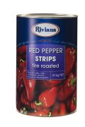 FIRE ROASTED RED PEPPER STRIPS 4.1KG