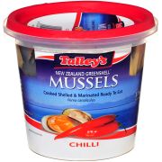 TALLEY CHILLI MUSSELS 375GM