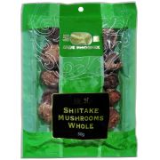 SHITAKE WHOLE DRIED MUSHROOMS 50GM