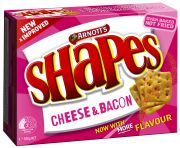 SHAPES SNACKS CHEESE AND BACON 180GM