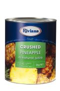 CRUSHED PINEAPPLE IN NATURAL JUICE 3KG