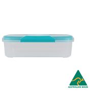 OBLONG CONTAINER WITH CLIP LIDS 4L