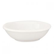 WHITE BUTTER AND SAUCE DISH 100MM