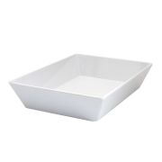 MELAMINE WHITE DISH 250MM