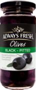 PITTED BLACK SPANISH OLIVES 220GM