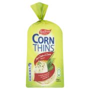 SOUR CREAM & CHIVES CORN THINS 125GM