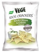 SUR CREAM AND CHIVES RICE CRACKERS 75GM