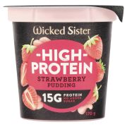 HIGH PROTEIN STRAWBERRY PUDDING 170GM