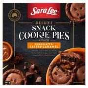CHOCOLATE & SALTED CARAMEL DELUXE SNACK COOKIE PIES 4PK