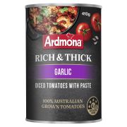 RICH & THICK GARLIC TOMATOES CANNED 410GM