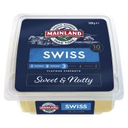 NATURAL SWISS CHEESE SLICE 180GM