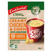 CHICKEN & CORN CUP-A-SOUP 2 SERVES 60GM