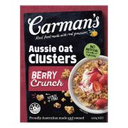BERRY AUSSIE CRUNCHY OAT CLUSTERS CEREAL 450GM