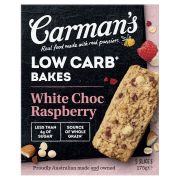 OAT BAKES LOW CARB WHITE CHOC RASPBERRY 175GM