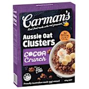 COCOA CRUNCH AUSSIE OAT CLUSTERS CEREAL 450GM