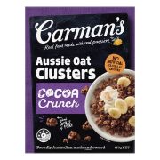 COCOA CRUNCH AUSSIE OAT CLUSTERS CEREAL 450GM