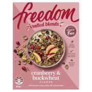 CRAFTED BLENDS CRANBERRY & BUCKWHEAT FLAKES CEREAL 400GM