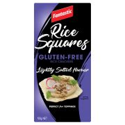 LIGHTLY SALTED RICE SQUARES 100GM