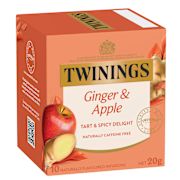 GINGER & APPLE HERBAL INFUSIONS TEABAGS 10S