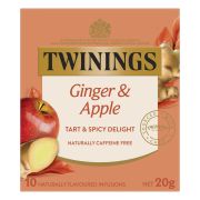 GINGER & APPLE HERBAL INFUSIONS TEABAGS 10S