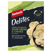 DELITES SOUR CREAM AND CHIVES 100GM