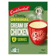 CREAM OF CHICKEN CUP-A-SOUP 4 SERVES 75GM