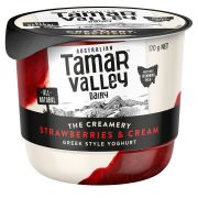 STRAWBERRIES & CREAM YOGHURT 170GM