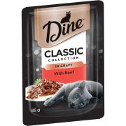 CLASSIC COLLECTION BEEF CHUNKS IN GRAVY CAT FOOD 85GM