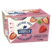 LOW FAT STRAWBERRY YOGHURT 4X140GM