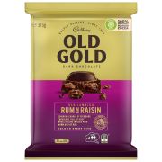 RUM & RAISIN OLD GOLD CHOCOLATE 315GM