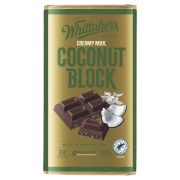 CREAMY MILK CHOCOLATE 33% COCOA COCONUT BLOCK 250GM
