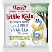 CHICKPEA PUFFS WITH APPLE & VANILLA LITTLE KIDS SNACK 12GM