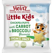 CHICKPEA PUFFS WITH CARROT & BROCCOLI LITTLE KIDS SNACK 12GM