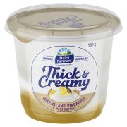 THICK & CREAMY PINEAPPLE & PASSIONFRUIT YOGHURT 550GM