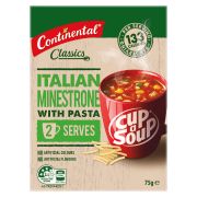 HEARTY ITALIAN MINESTRONE CUP-A-SOUP 2 SERVES 75GM