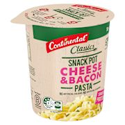 CHEESE & BACON PASTA SNACK POT 70GM