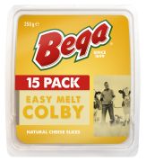 EASY MELT COLBY NATURAL CHEESE SLICE 250GM