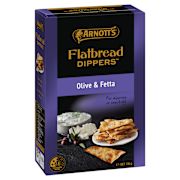 FLATBREAD DIPPERS CRACKERS OLIVE & FETTA 130GM